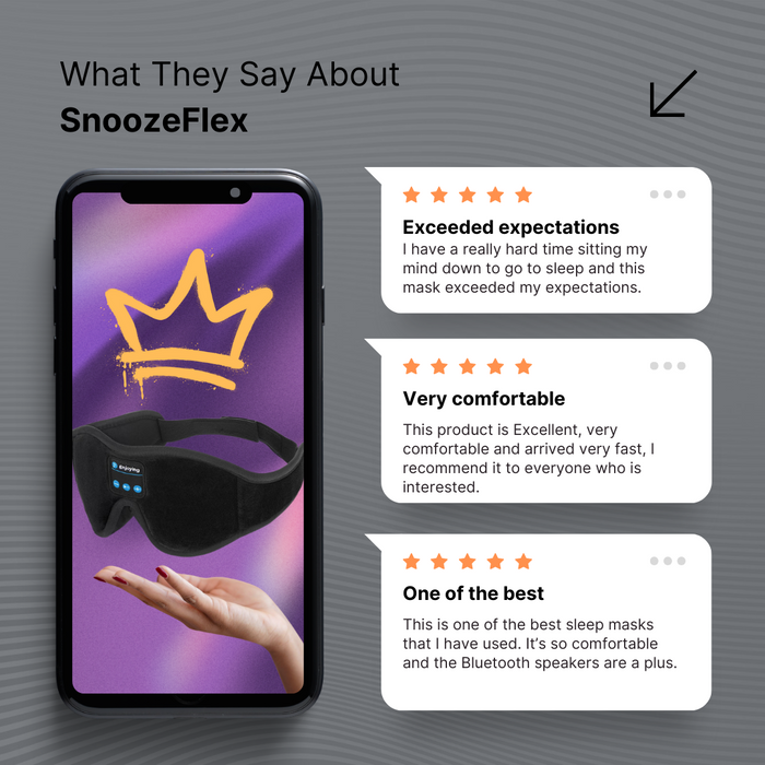 SnoozeFlex™ Premium Sleep Mask