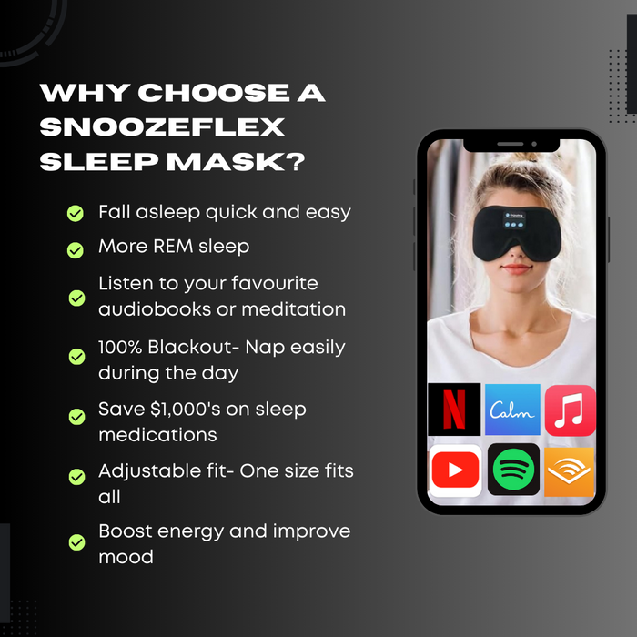 SnoozeFlex™ Premium Sleep Mask